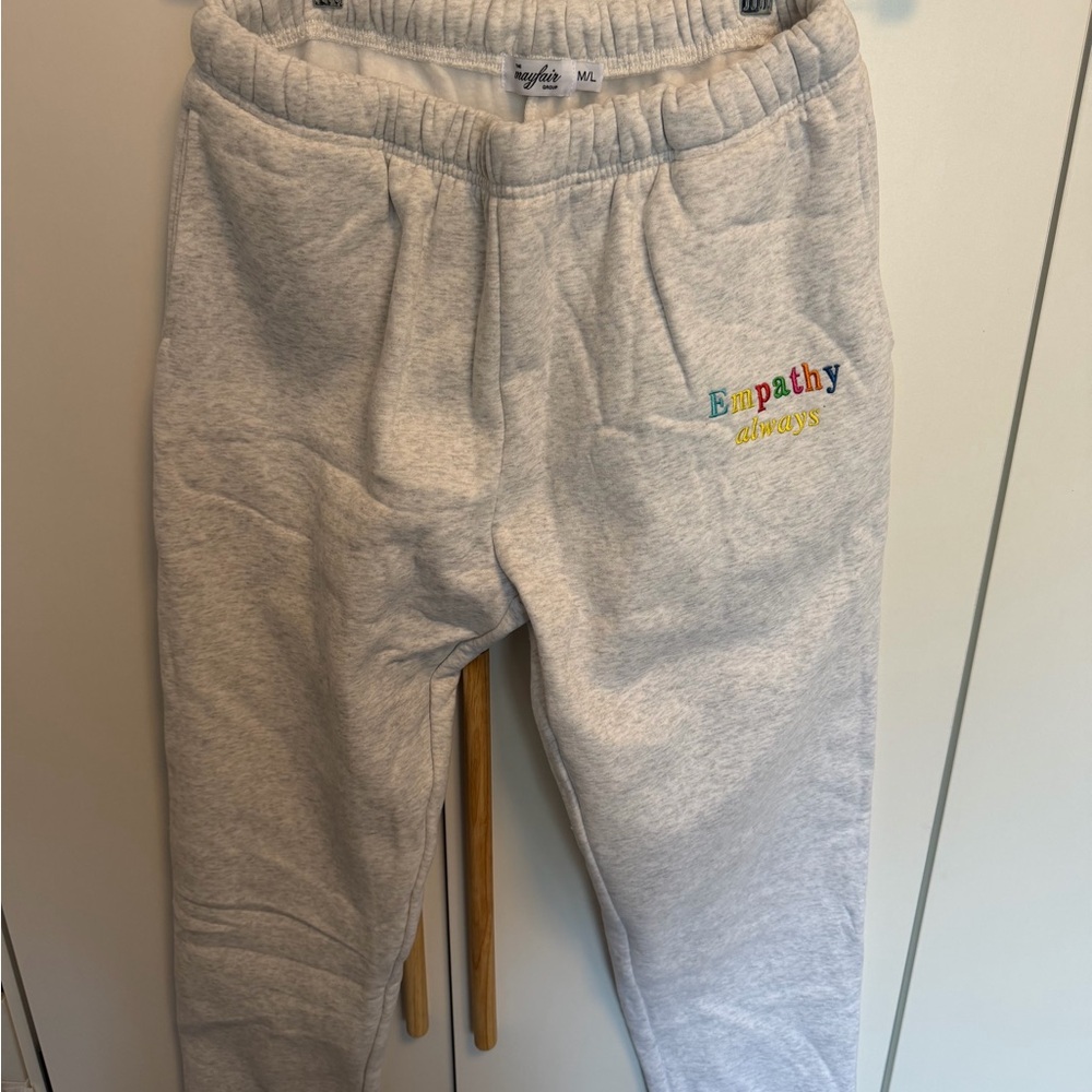 Mayfair Group Empathy Always Gray Sweatpants - Picture 3 of 5